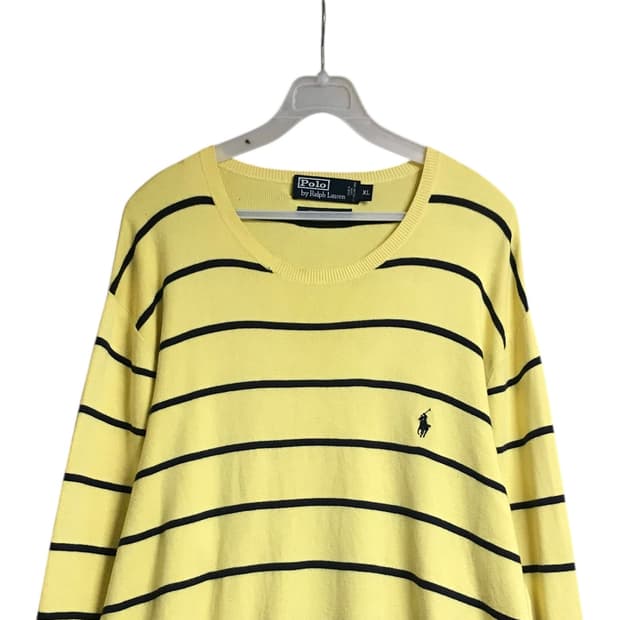 폴로 얇은 라운드 니트