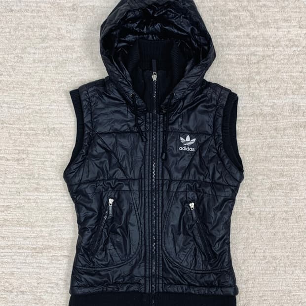 Black Adidas padded vest