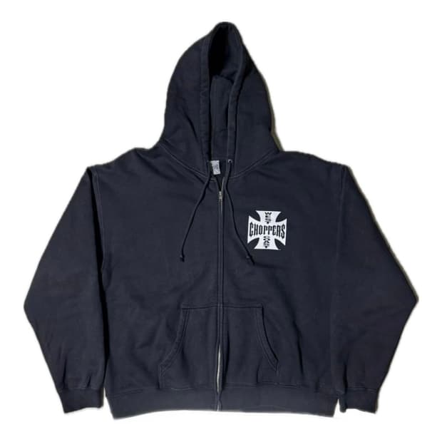 [WCC] West Coast Choppers 아이언 크로스 ZIP 후디