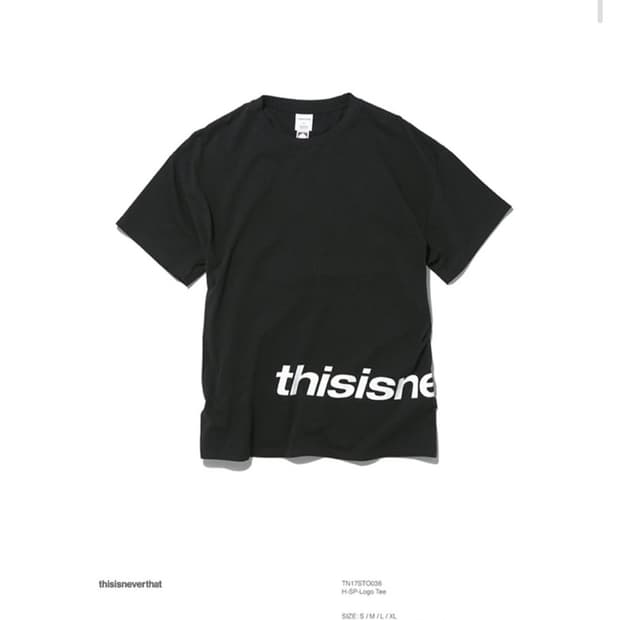 디스이즈네버댓 로고 반팔 티셔츠 블랙M/HSP Logo Tee Black