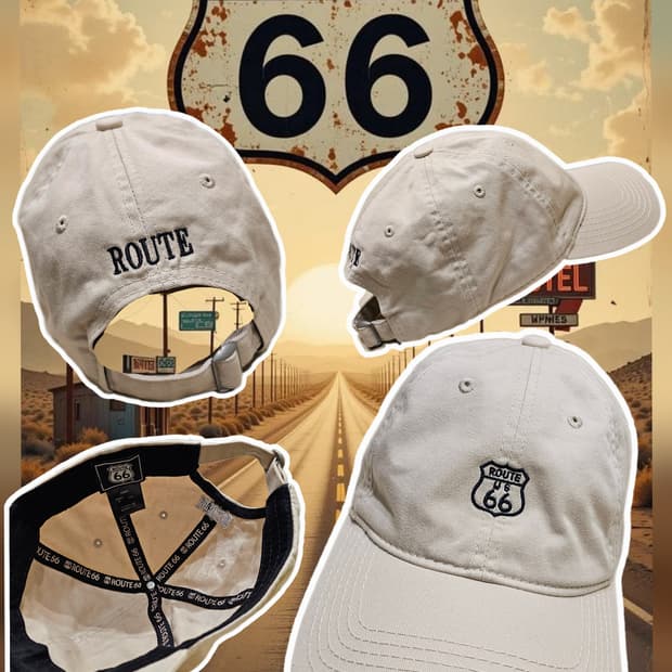 ROUTE66 베이지 볼캡