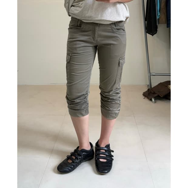 Ru jeans 셔링 하프팬츠