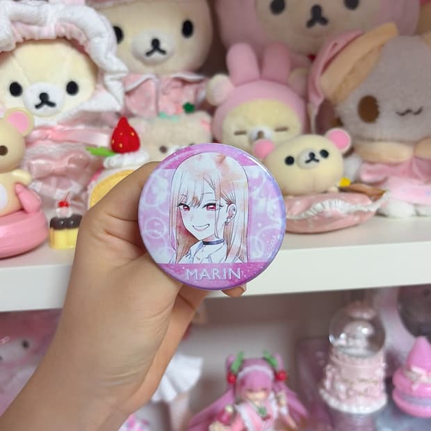 그비스크돌은사랑을한다 그비돌 키타가와 마린 캔뱃지
