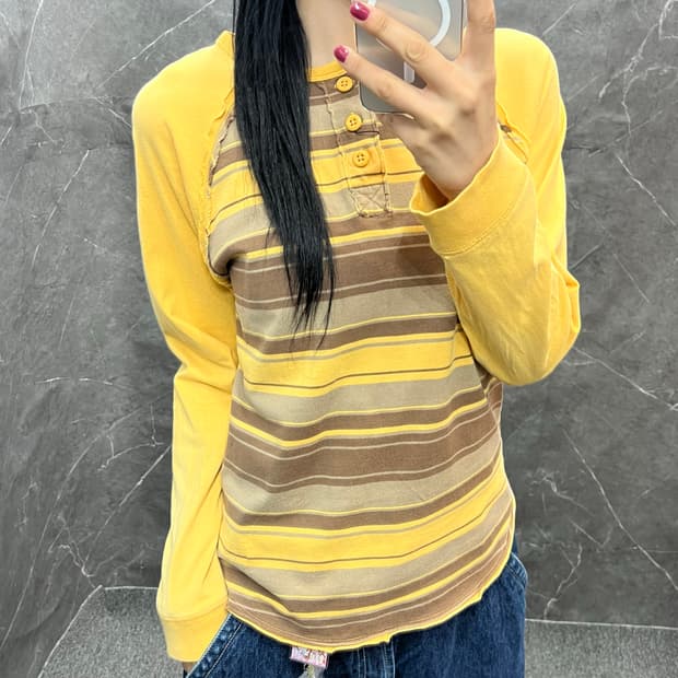 Gap 헨리넥 롱슬리브 s176