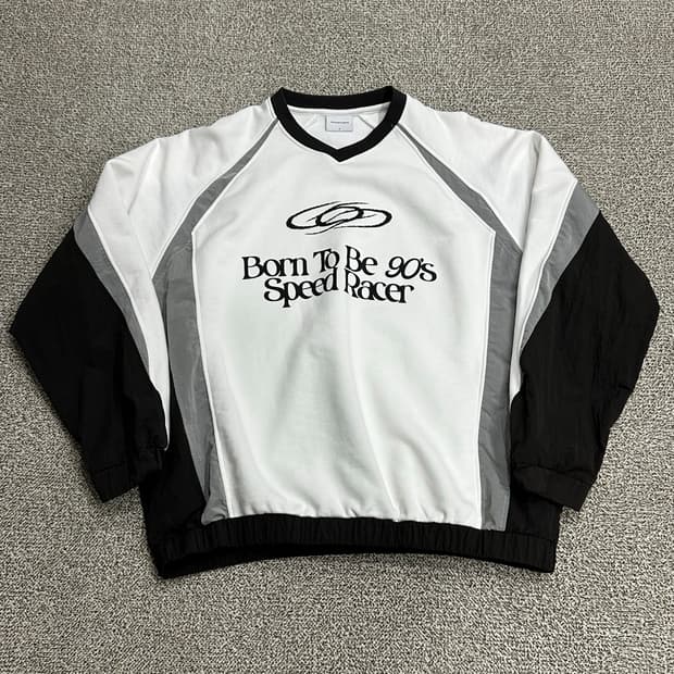 [배현성맨투맨] 1993스튜디오 스피드레이서 레글런 스웻셔츠 화이트