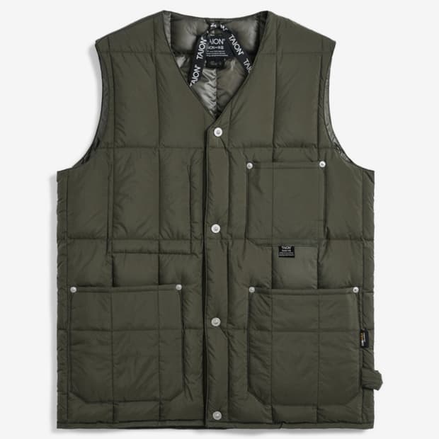 [XXL/새제품급] 타이온 워크 V넥 버튼 다운 베스트 (딥올리브)