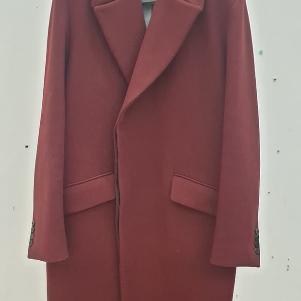 우영미 오버핏 와인코트 48