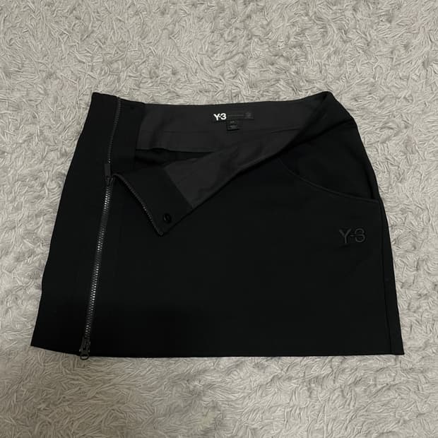 Y-3 yohji yamamoto skirt 블랙 미니스커트