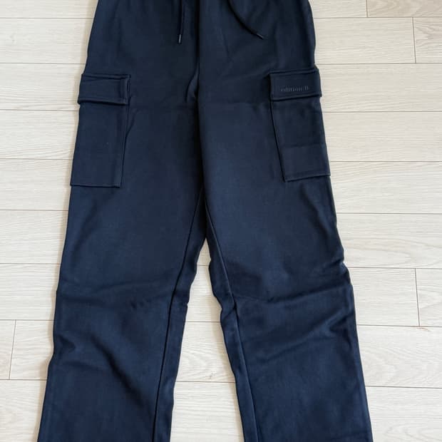 더블유컨셉 에디션비 카고 포켓 바지 S 남녀공용 네이비