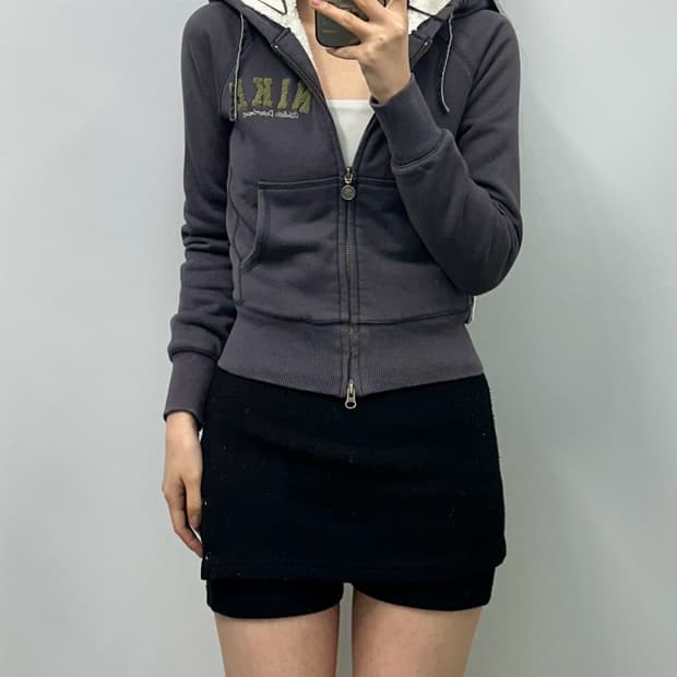 나이키 00s 기모 투웨이 후드집업