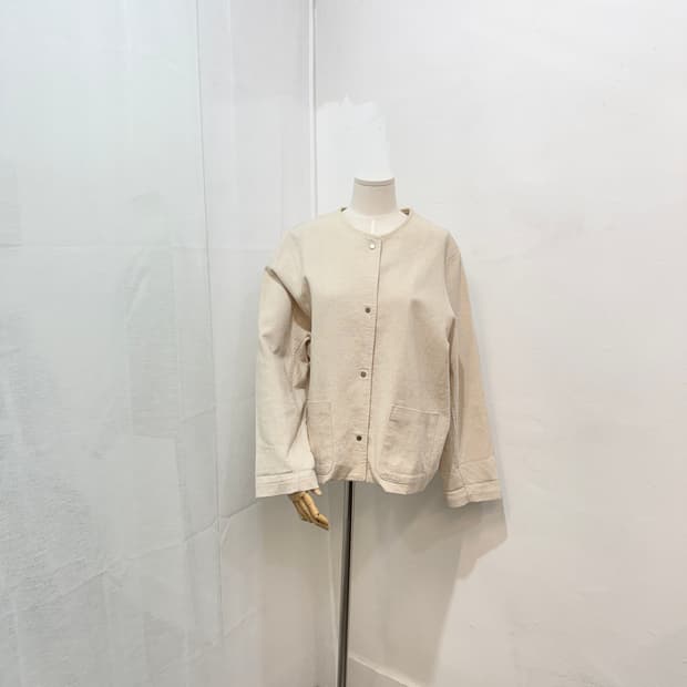 BRUNCH 브런치 린넨혼방 오버핏 자켓 점퍼 4409