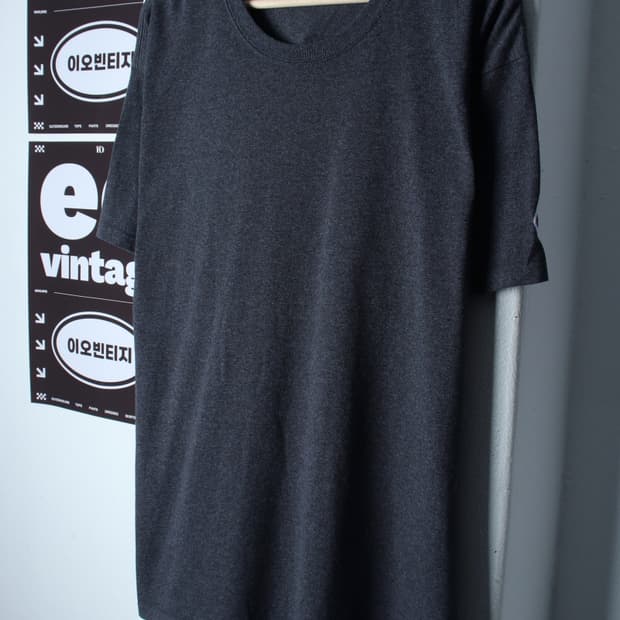 (XL-2XL) 챔피온 반팔 티셔츠 빅사이즈 그레이 올드스쿨-H35155