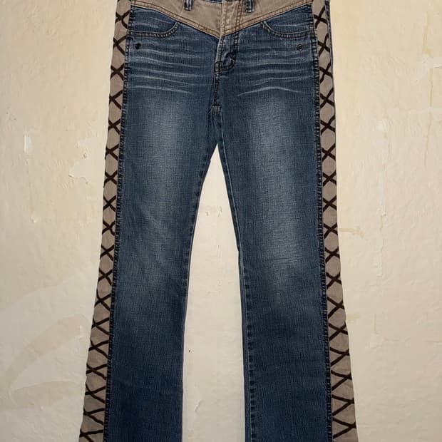 “evejeans”y2k Bohemian jeans