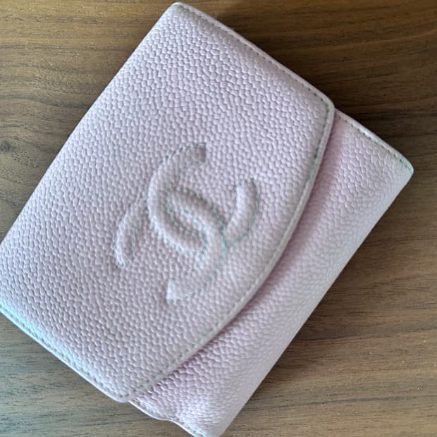 샤넬 핑크 반지갑