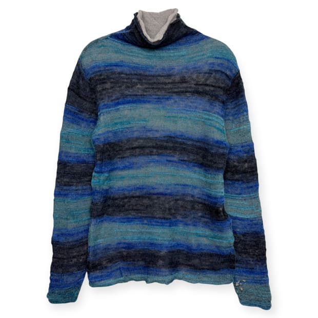 빈티지 레이어드 니트 티셔츠