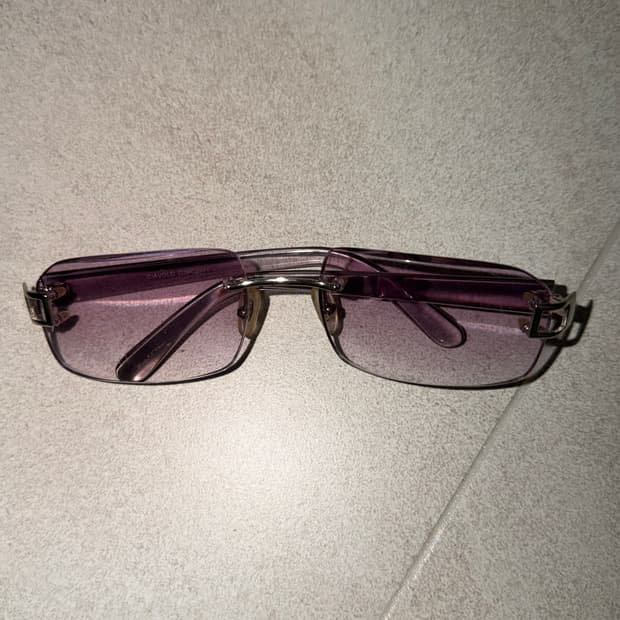 애쉬 퍼플 긱시크 빈티지 안경