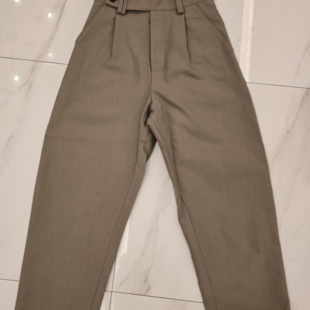 스튜디오 니콜슨 더블 코튼 VOLI 팬츠 - 스톤