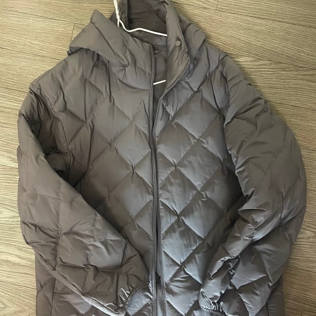 (새상품) 유니클로 퍼프테크 파카 그레이 2XL