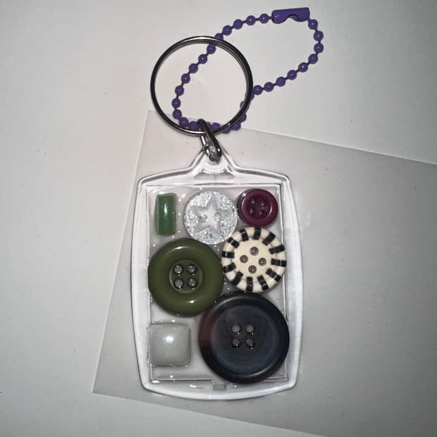 핸드메이드 빈티지 베이직 포인트 키링