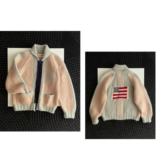 [mcgregor] wool 100% knit zip-up