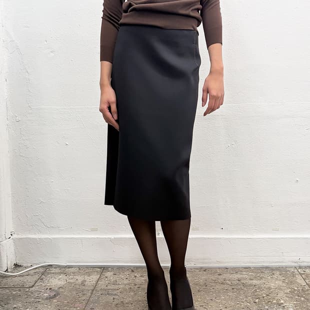 헬무트랭 스티치 테크니컬 스커트