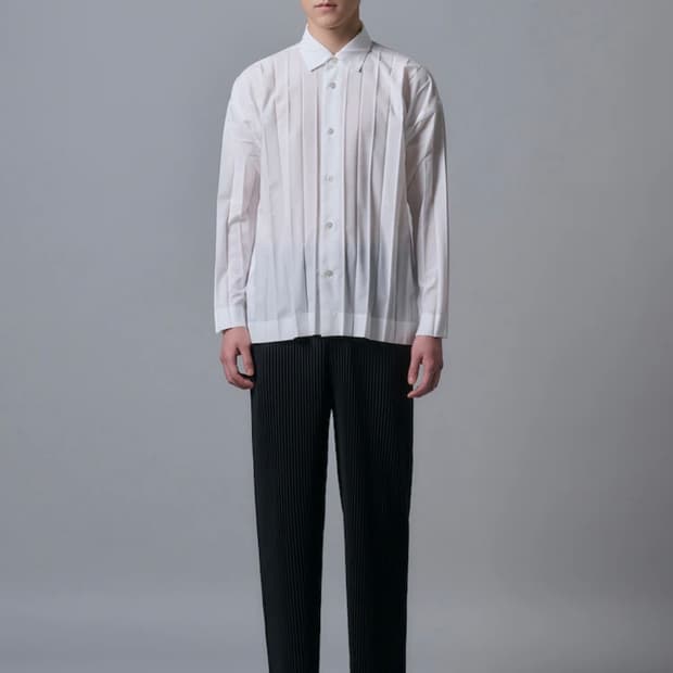 옴므플리세 스트레이트 팬츠