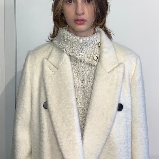 시눈 더블 롱코트