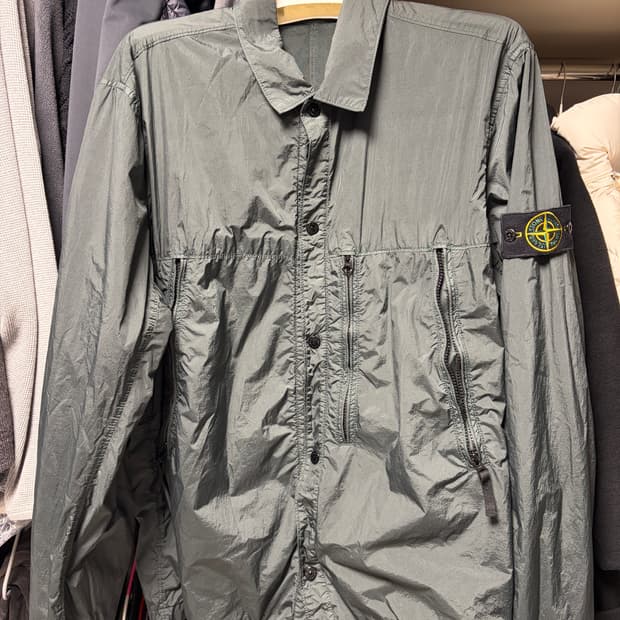 스톤아일랜드 19fw 크링클랩스 오버셔츠 자켓 xxl