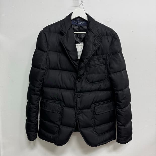 꼼데가르송 옴므 쓰리버튼 패딩 자켓 L