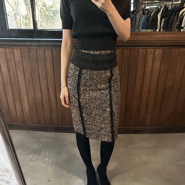 D&G mixed tweed skirt
