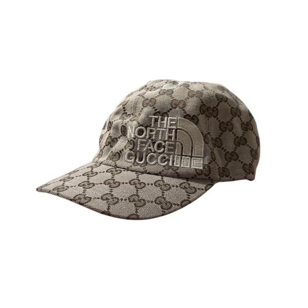 구찌 x 더 노스 페이스 오리지널 GG 캔버스 웹 베이스볼 햇
