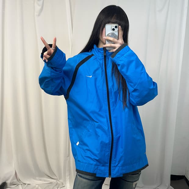 Nike blue windbreaker