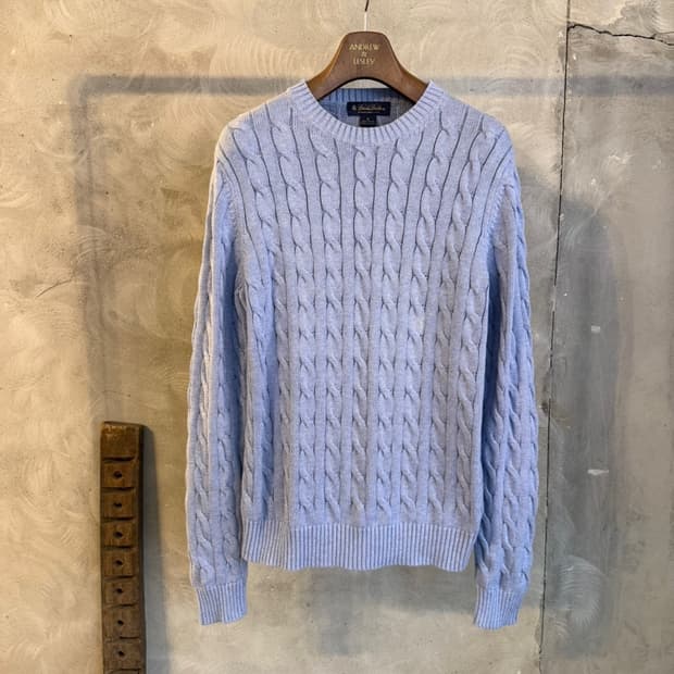 브룩스 브라더스 케이블 니트 100