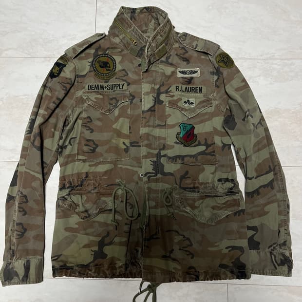 폴로 랄프로렌 데님앤서플라이 공수부대 카모 M65 M사이즈