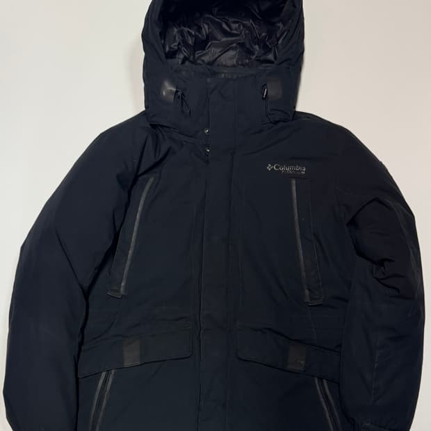 컬럼비아 티타늄 옴니히트 구스다운 후드 패딩 XL