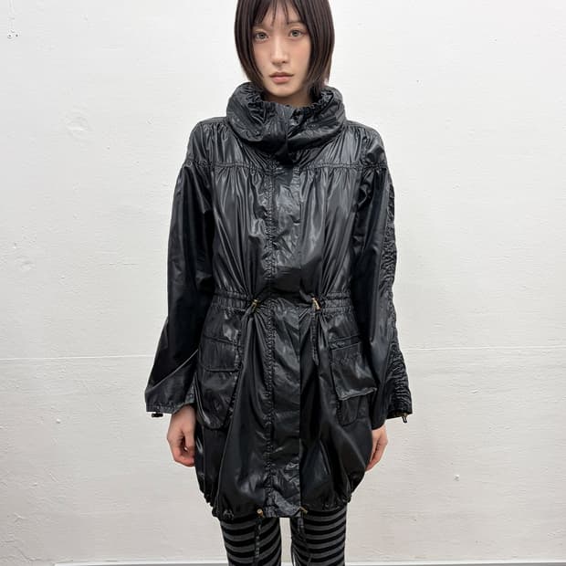 빈티지 셔링 레인코트