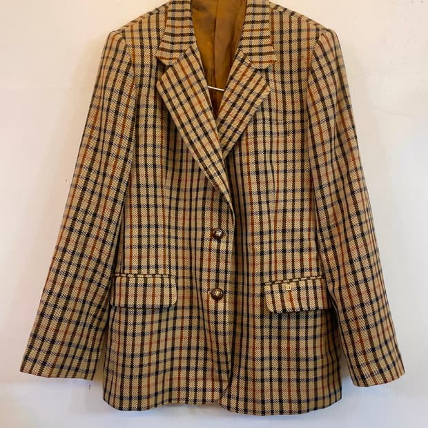 DAKS 닥스 체크자켓 블레이저:) 울자켓 울100% 하객룩출근룩