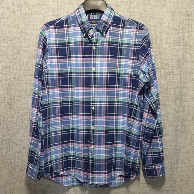 폴로 랄프로렌 클래식핏 체크 카라 셔츠 