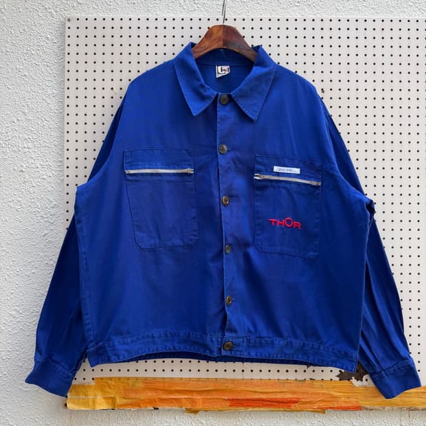 1980s SPANISH MECHANIC WORK 프렌치워크블루종봄버