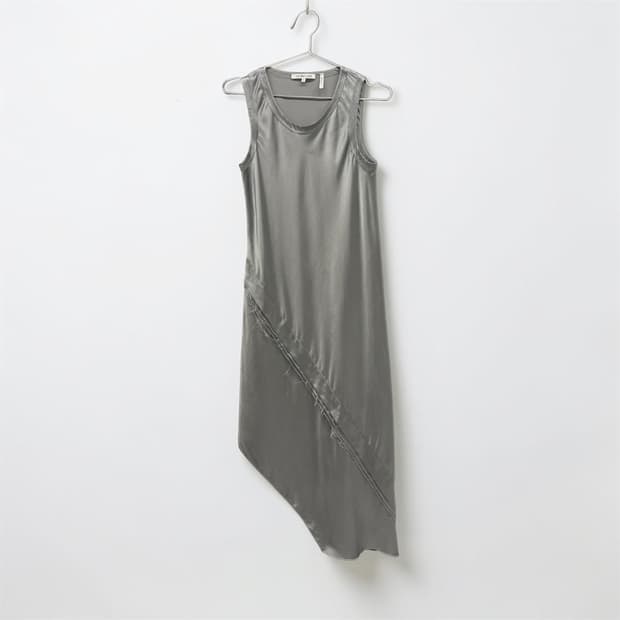 HELMUT LANG asymmetric silk dress
