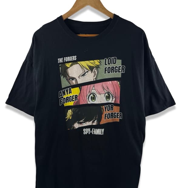 스파이패밀리 캐릭터즈 그래픽 반팔티셔츠2050