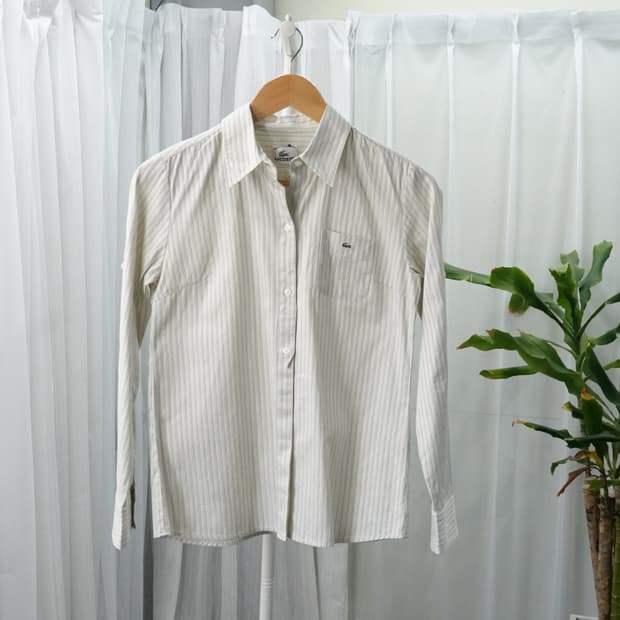 라코스테 스트라이프 코튼 셔츠 1926
