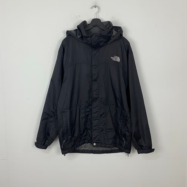 노스페이스 블랙 투웨이 바람막이 자켓 해외S