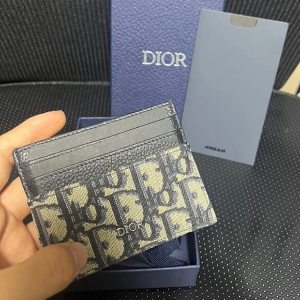 (크림판,풀박스) 디올 오블리크 카드지갑