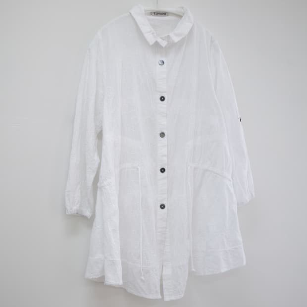 tomomi cotton white one-piece