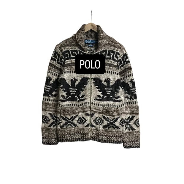 폴로 랄프로렌 해비 코위찬 니트자켓