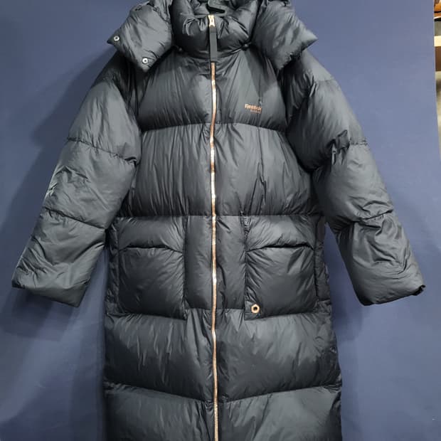 리복 구스다운 롱패딩