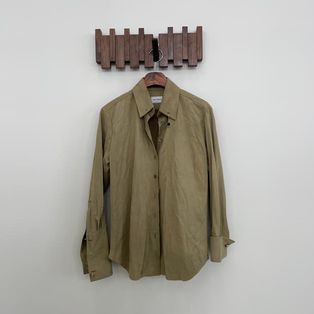 페라가모 레더 셔츠