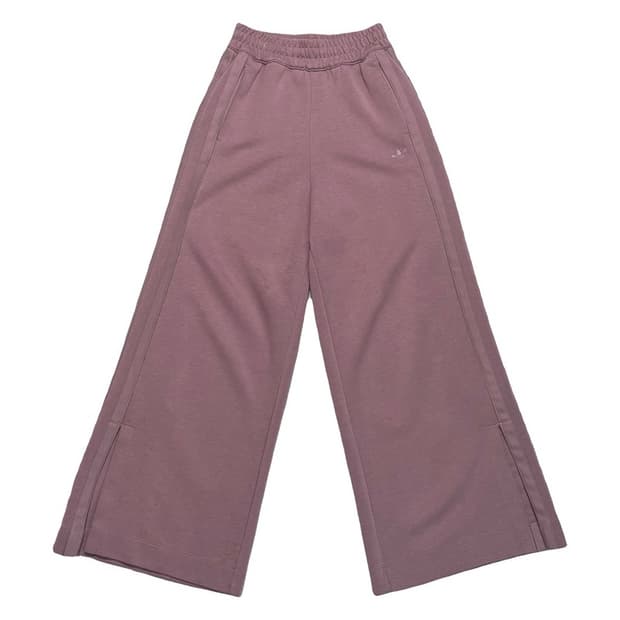 ADIDAS 스트라이프 와이드 팬츠 핑크 S