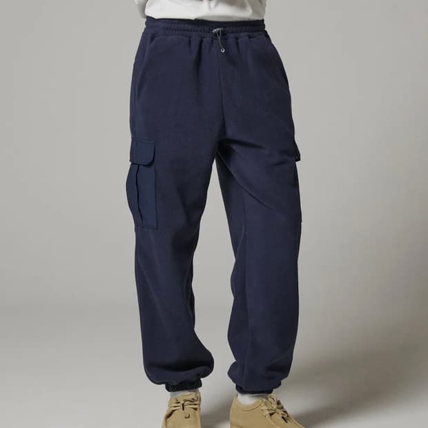 맥우드건 플리스 조거 카고팬츠 네이비 XL